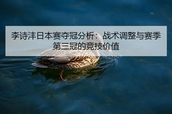 李诗沣日本赛夺冠分析：战术调整与赛季第三冠的竞技价值